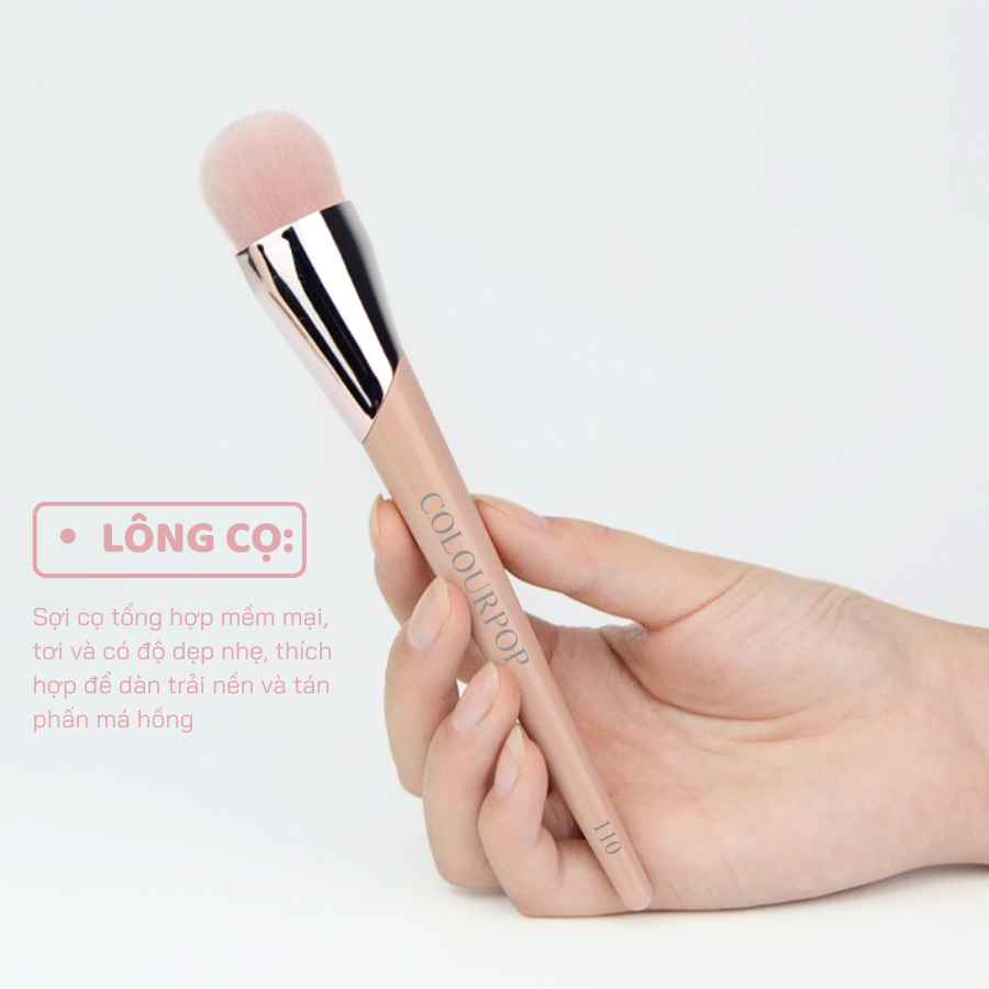 Cọ Tán Kem Nền Và Má Hồng COLOURPOP Foundation Brush C110